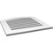 Ekena Millwork Arch Top Surface Mount PVC Gable Vent: Non-Functional, w/ 3-1/2"W x 1"P Standard Frame, 24"W x 42"H GVPAR24X4201SN - alternate 2